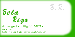 bela rigo business card