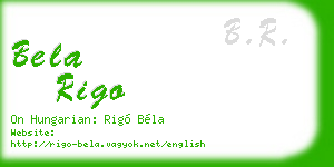 bela rigo business card